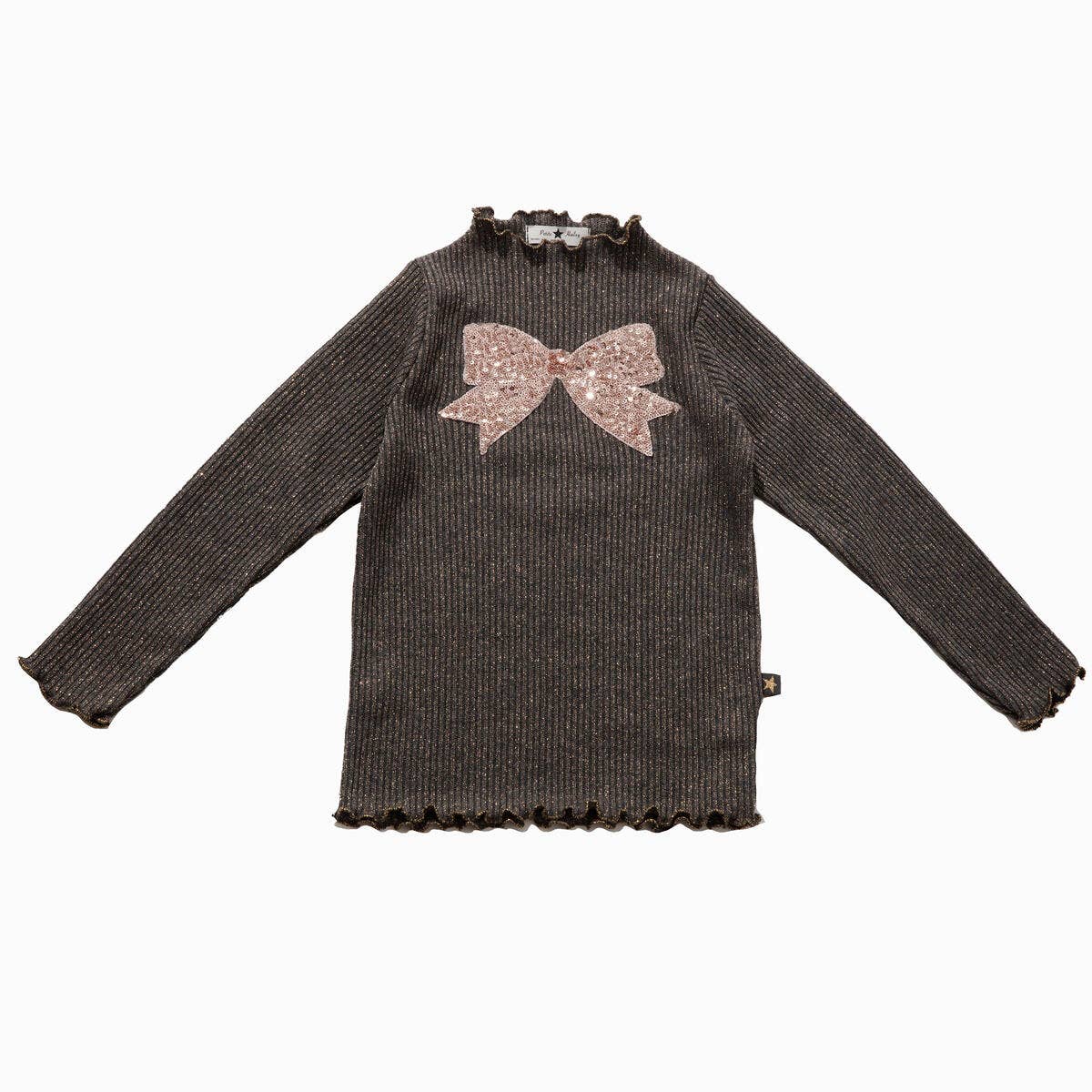 Petite Hailey - Bow Metallic Set: Silver / 18M