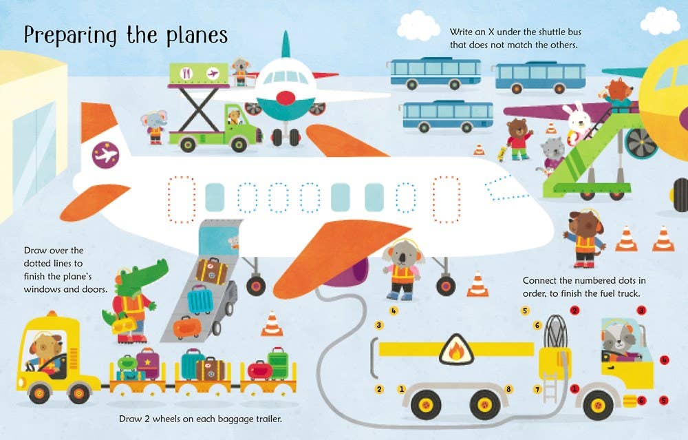 HarperCollins - Wipe-Clean Airport Activities : Usborne