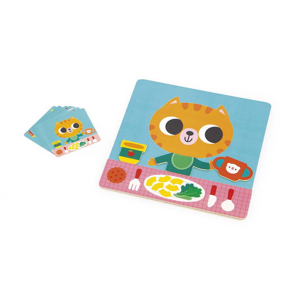 Janod - The Daily Routines Cat Magnetic Game
