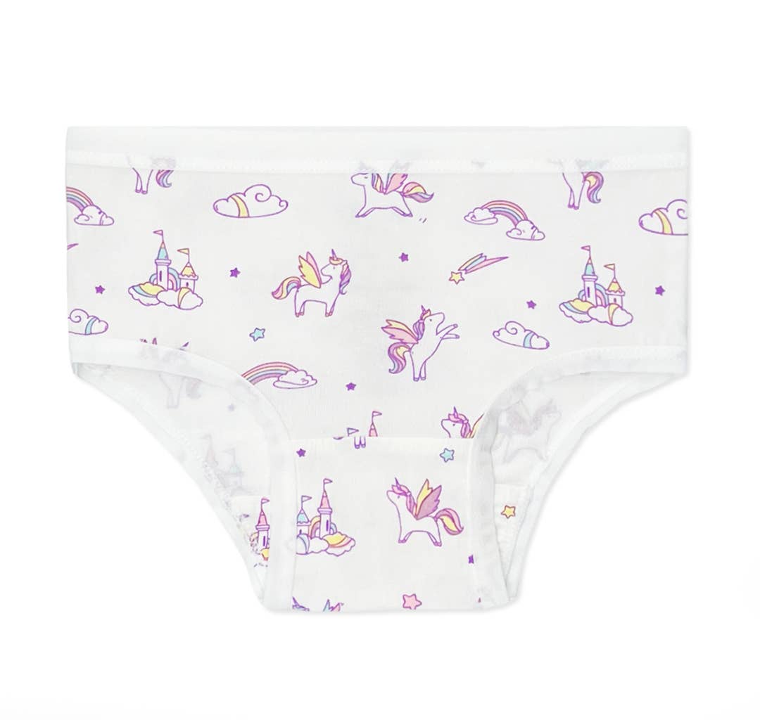 Bellabu Bear - Girl's Bamboo Underwear 7-Pack: 6/7 Y