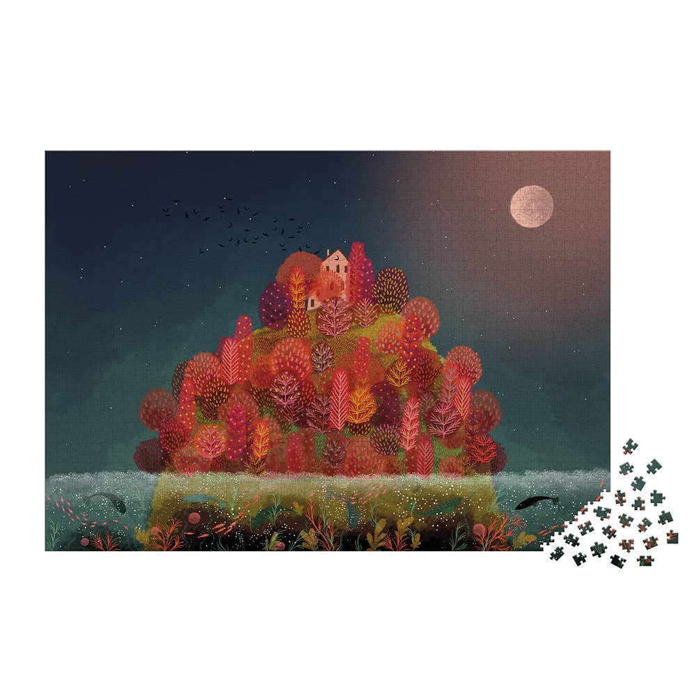 Janod - Puzzle Red Autumn - 2000 Pcs