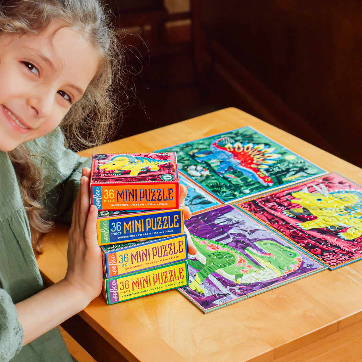 eeBoo - Dino Mini Puzzle Assortment