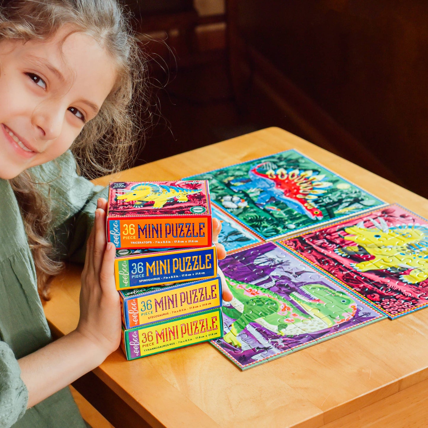 eeBoo - Dino Mini Puzzle Assortment
