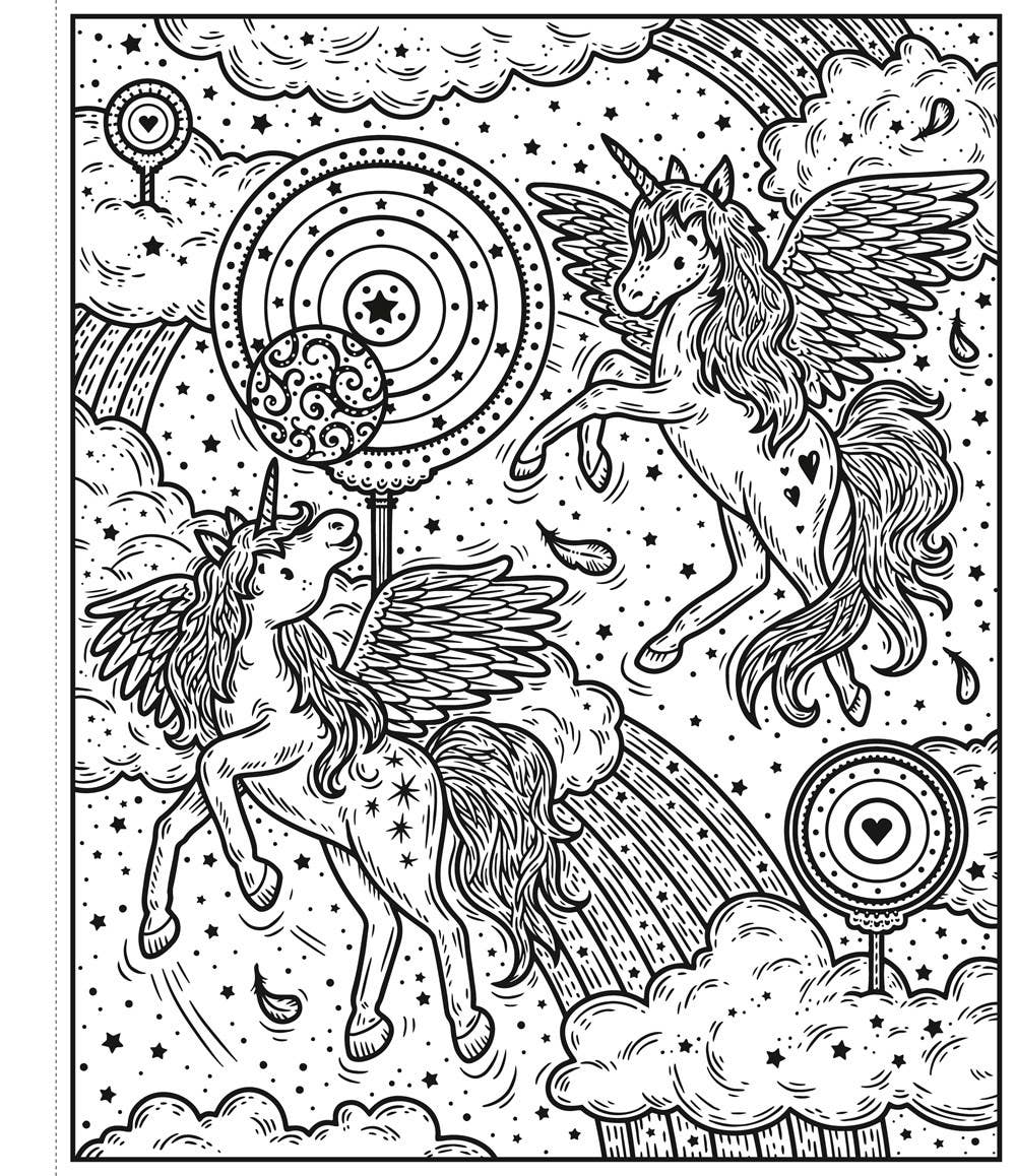 HarperCollins - Unicorn World Magic Painting Book : Usborne