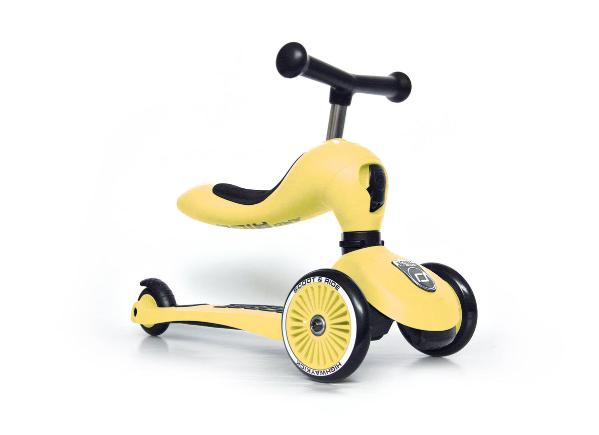 Scoot & Ride - HighwayKick 1 Scooter and Ride On Toy Lemon