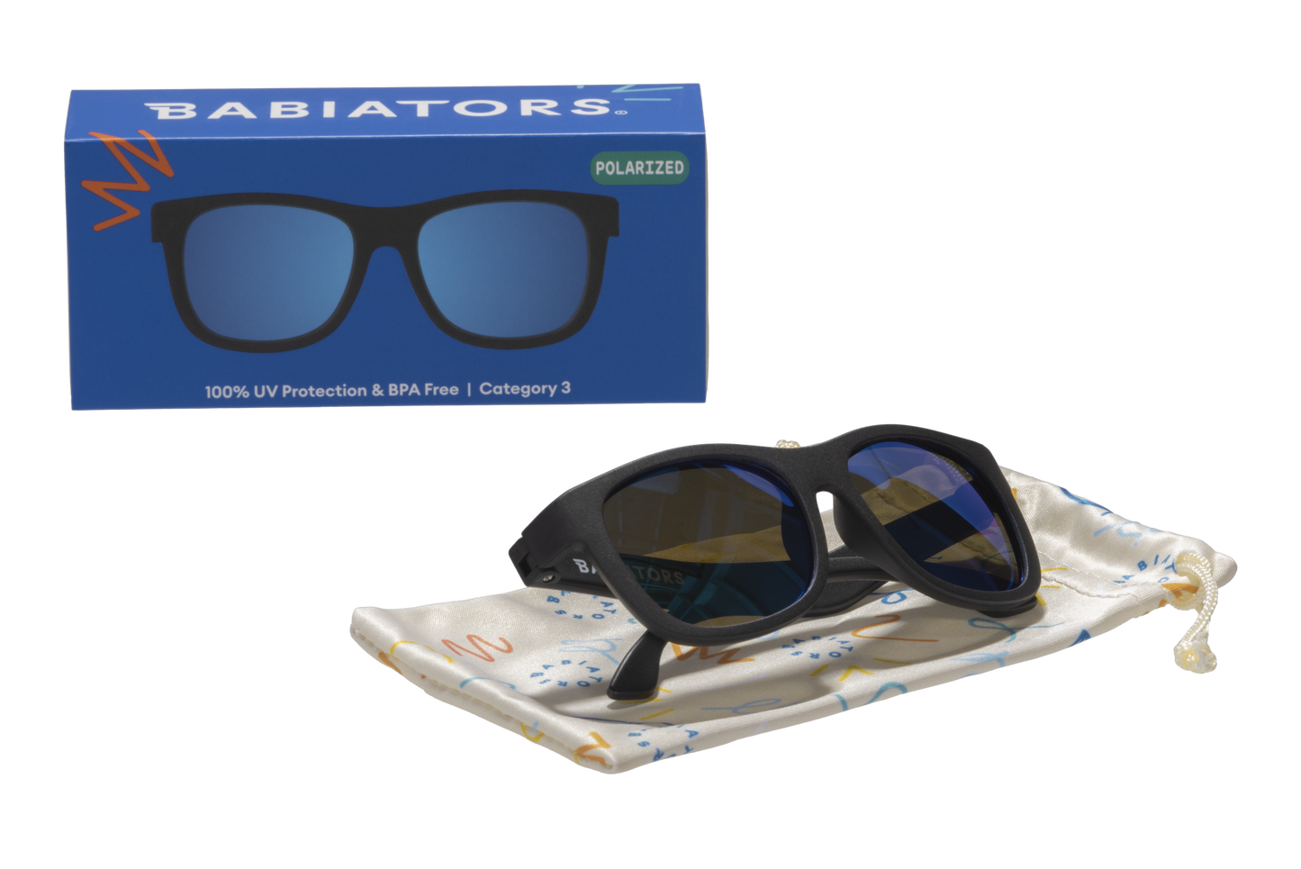 Babiators - Polarized Kid and Baby Navigator Sunglasses (Award Winning): Ages 6+ / Perfectly Papaya | Peach Mirrored Lens