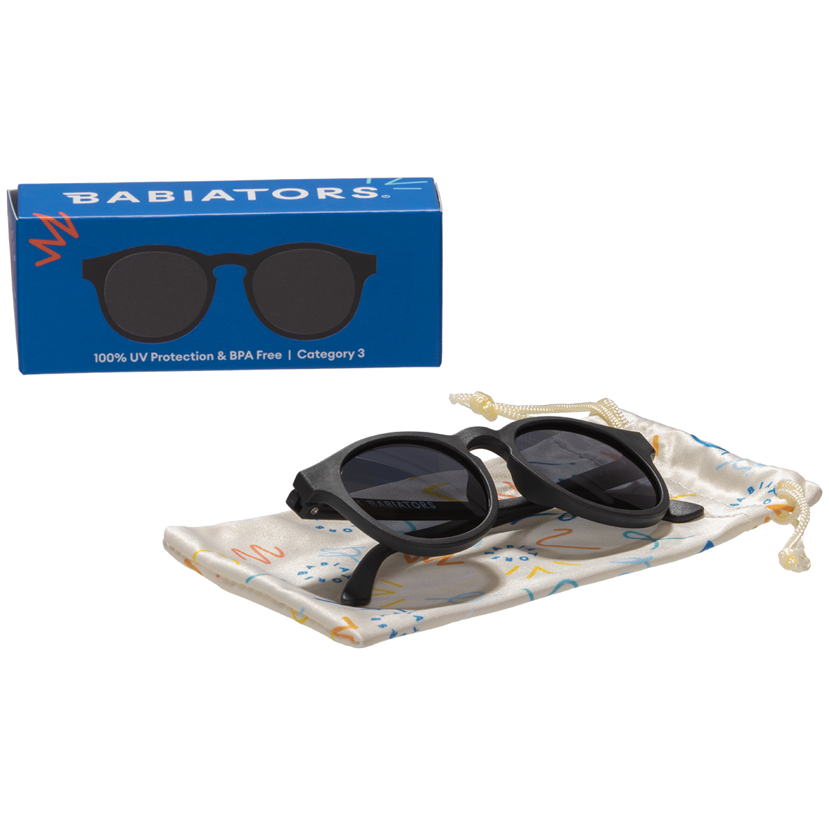 Babiators - Jet Black Keyhole Baby and Kid Sunglasses: Ages 3-5