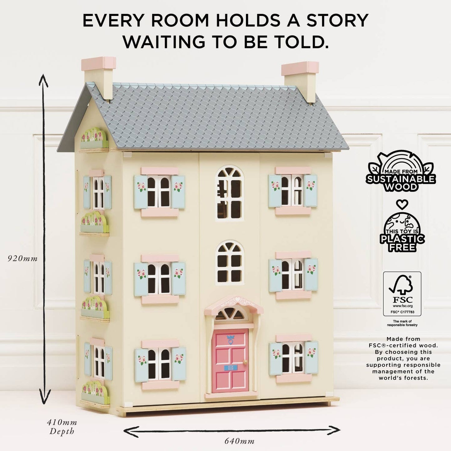 Le Toy Van, Inc. - Cherry Tree Hall Wooden Dolls House