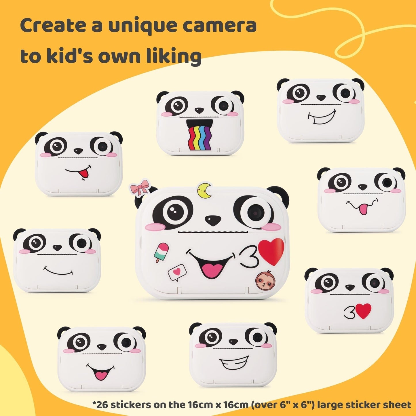 Kidamento - Koko the Panda - Instant Print Kids Digital Camera - Model P