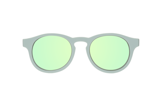 Babiators - Baby and Kids Polarized Keyhole Sunglasses: Ages 0-2 / Seafoam Blue | Seafoam Mirrored Lens