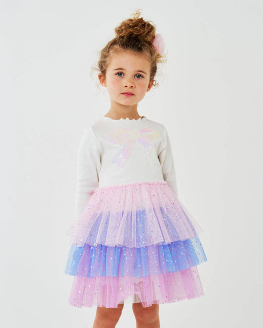 Petite Hailey - Kim 3 Layered Tutu: White / 4