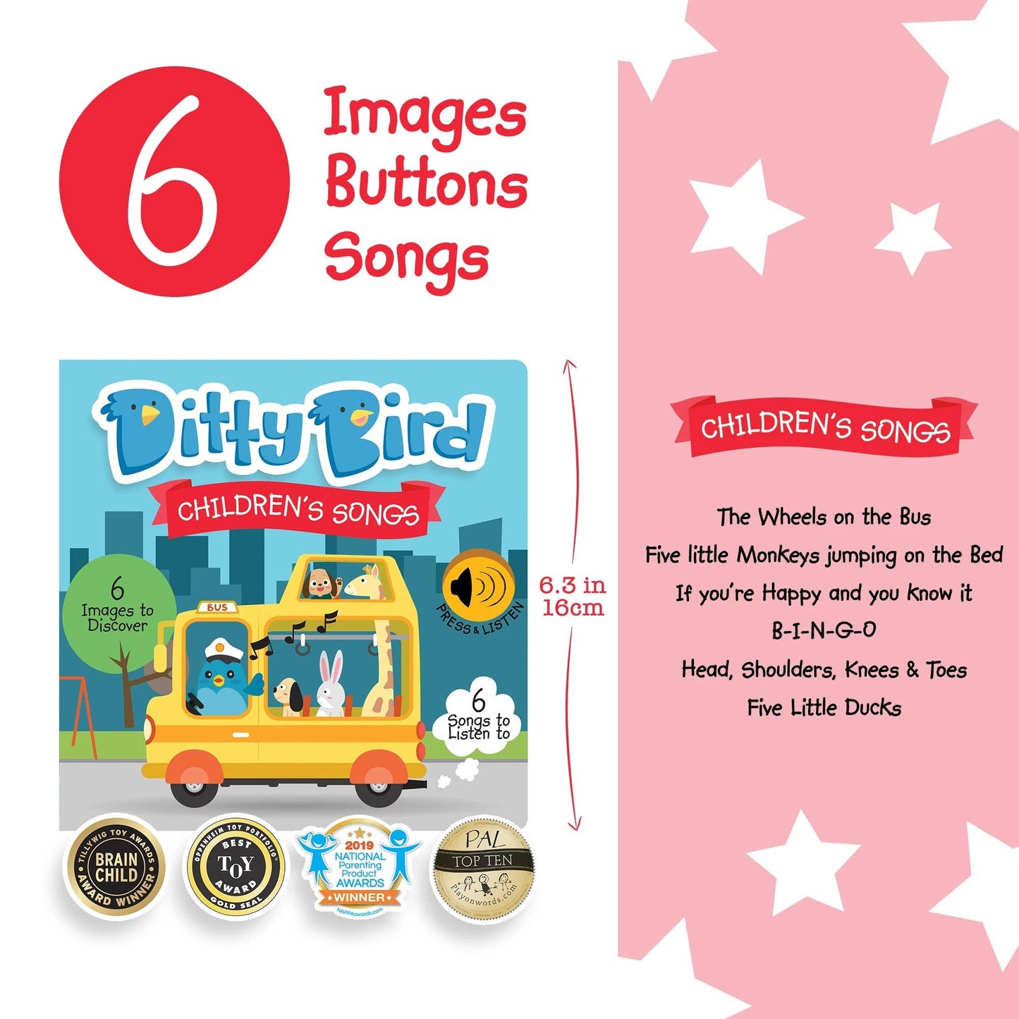 Ditty Bird - Ditty Bird Sound Book: Children´s Songs- BESTSELLER