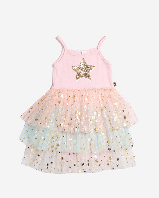 Petite Hailey - Nora 3 Layered Tutu: Peach / 8