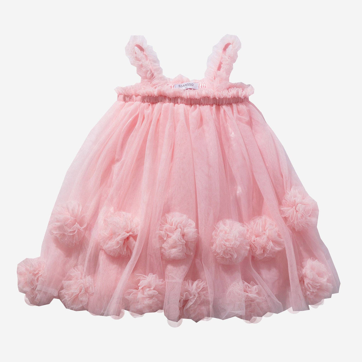 Petite Hailey - PomPom Tutu Dress: Pink / 1-2
