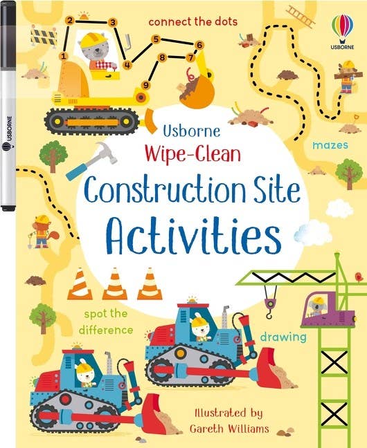 HarperCollins - Wipe-Clean Construction Site Activities : Usborne