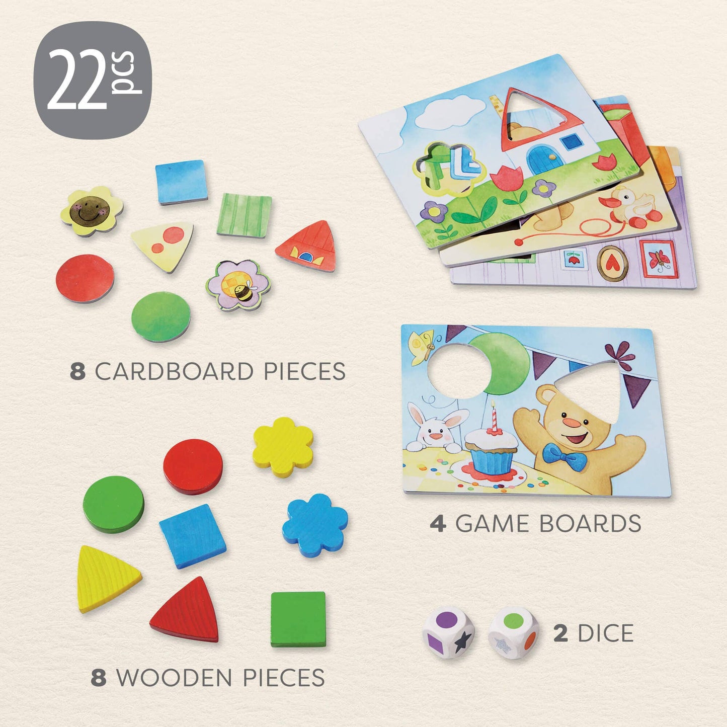 HABA USA - My Very First Games - Teddy's Colors and Shapes