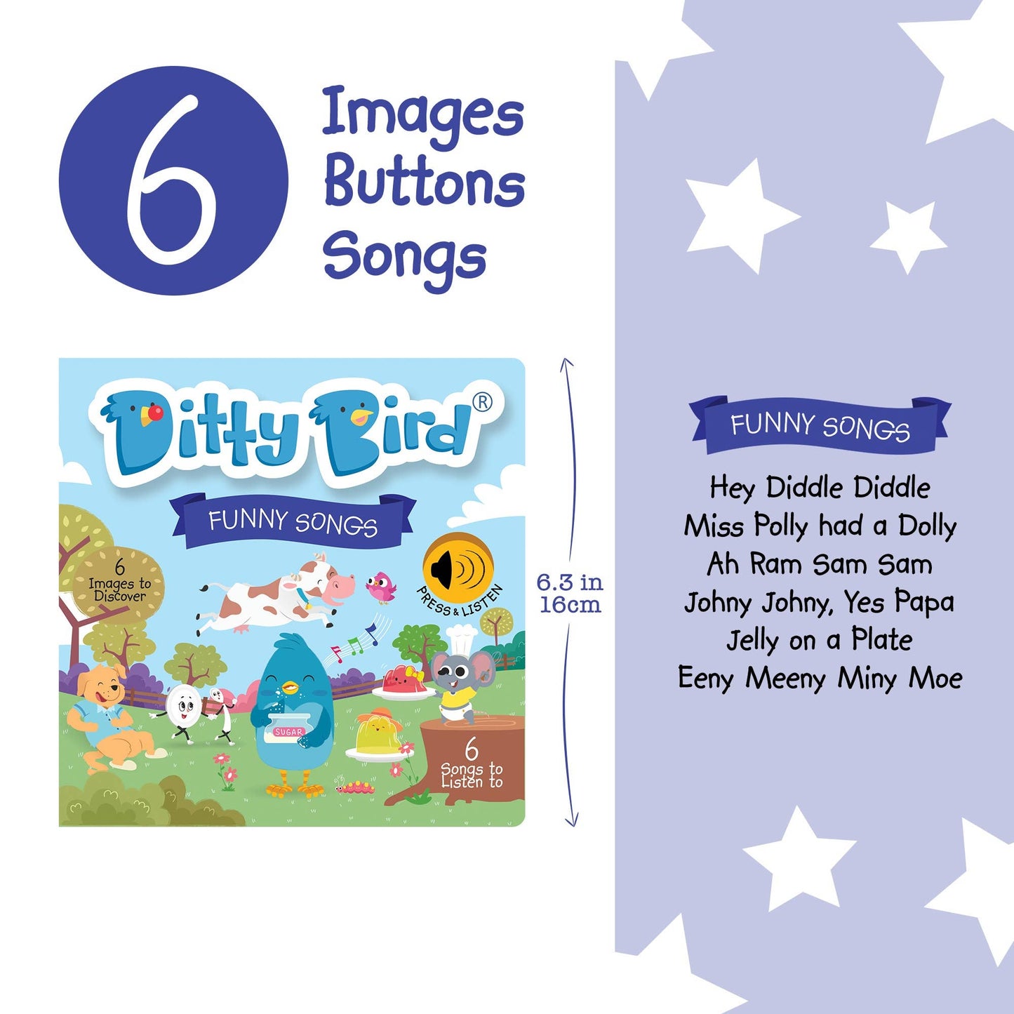 Ditty Bird - Ditty Bird Sound Book- BEST SELLER - Funny Songs