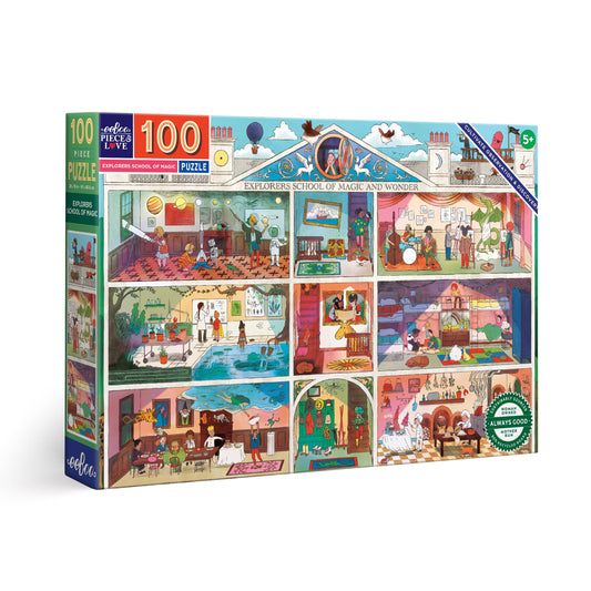 eeBoo - Explorers School of Magic 100 Piece Puzzle