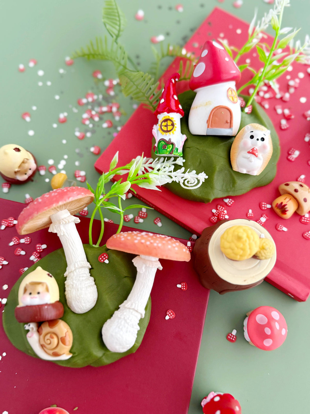 Earth Grown KidDoughs (KidDoughs by EGKD) - Mushroom Meadow KidDough Play Kit