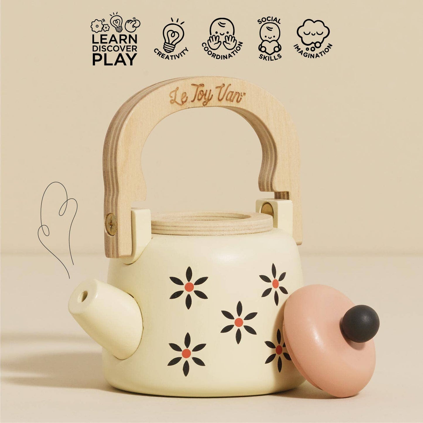 Le Toy Van, Inc. - Vintage Wooden Role Play Kettle