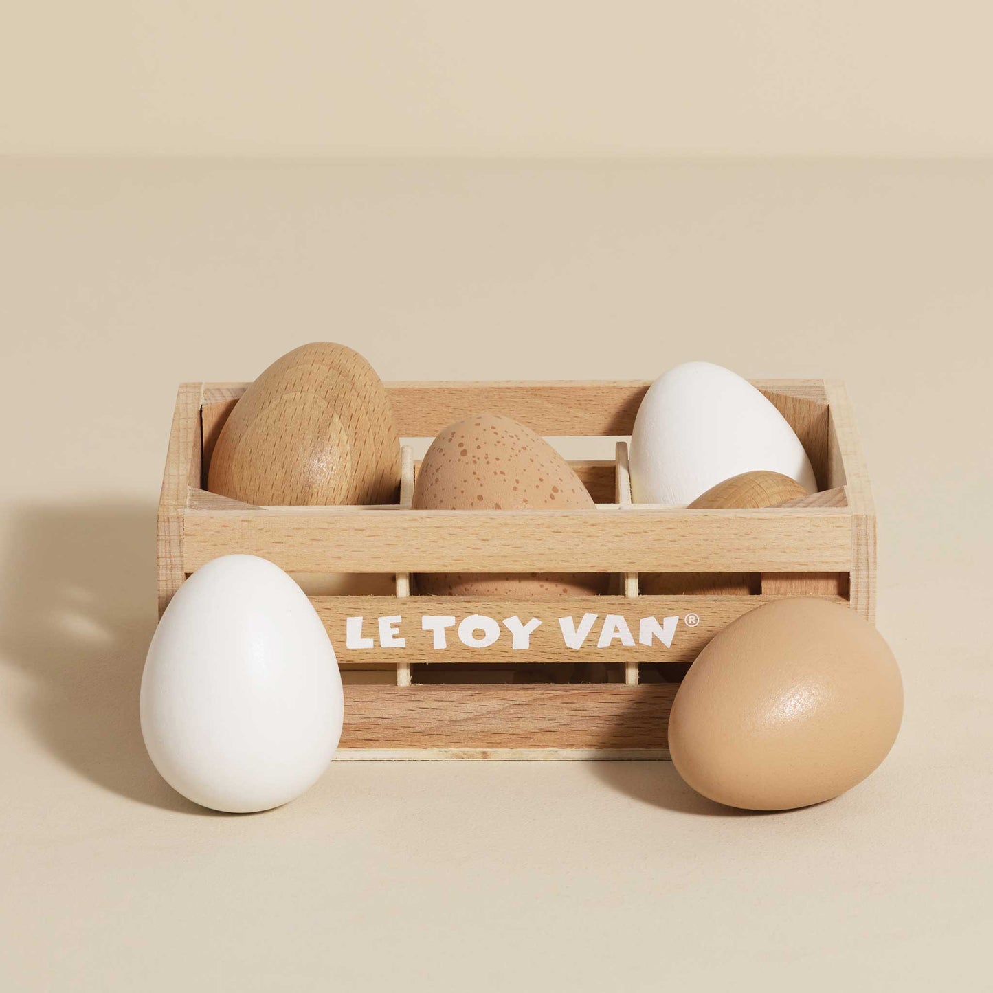 Le Toy Van, Inc. - Farm Eggs Wooden Market Crate
