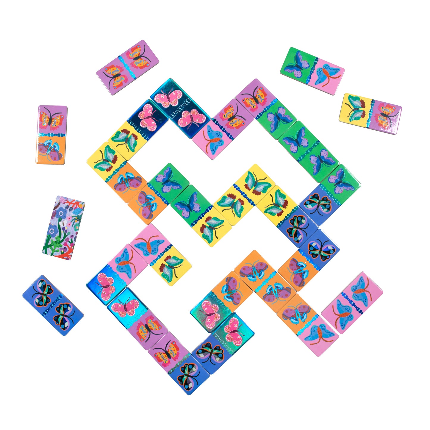 eeBoo - Butterfly Giant Shiny Dominoes
