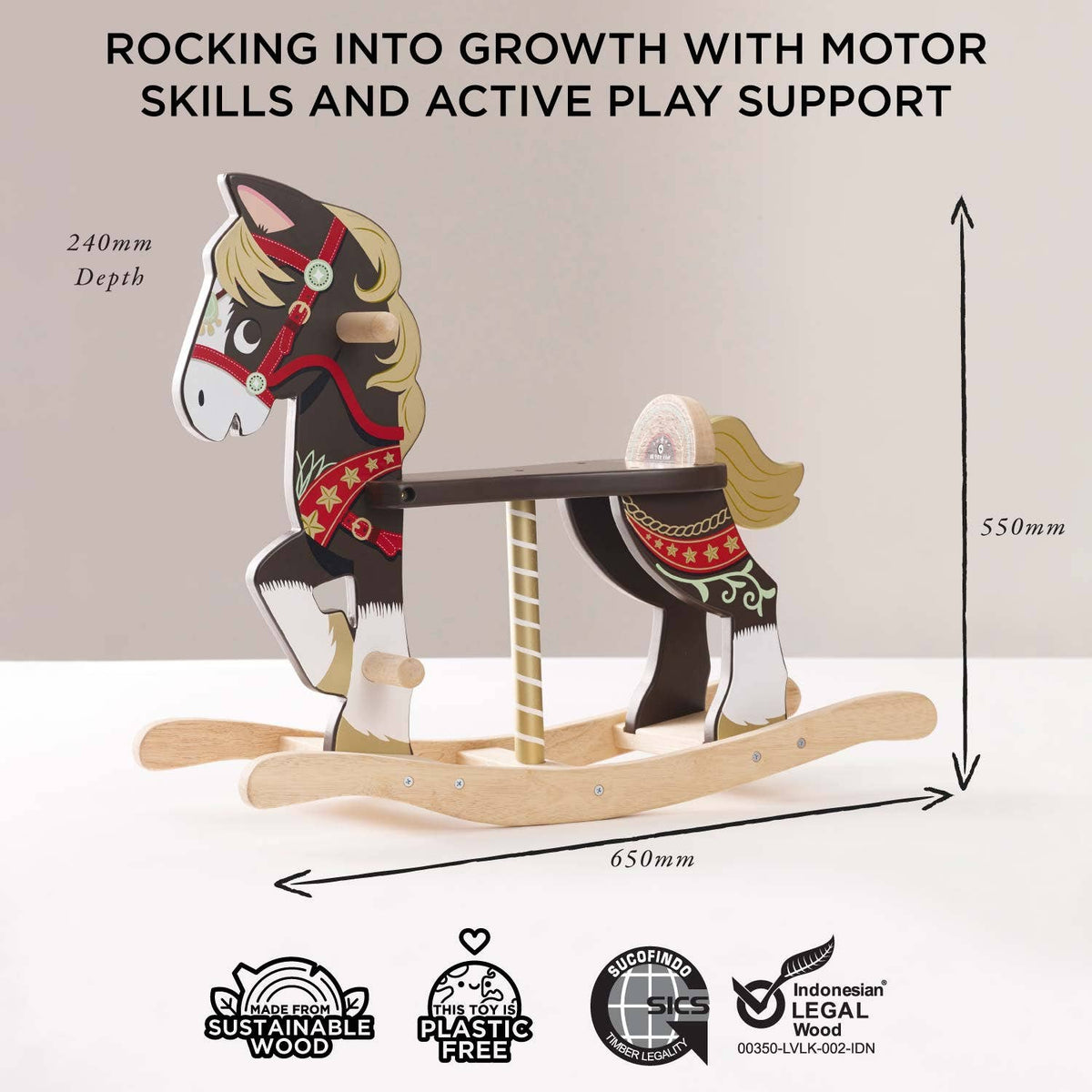 Le Toy Van, Inc. - Classic Wooden Rocking Horse