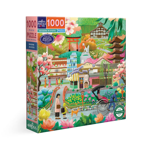 eeBoo - Seasons in Kyoto 1000 Piece Puzzle