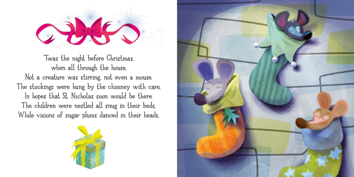 HarperCollins - 'Twas the Night Before Christmas board book : Usborne