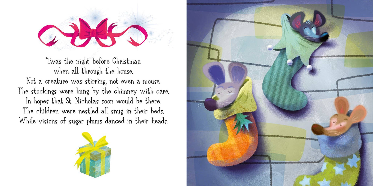 HarperCollins - 'Twas the Night Before Christmas board book : Usborne