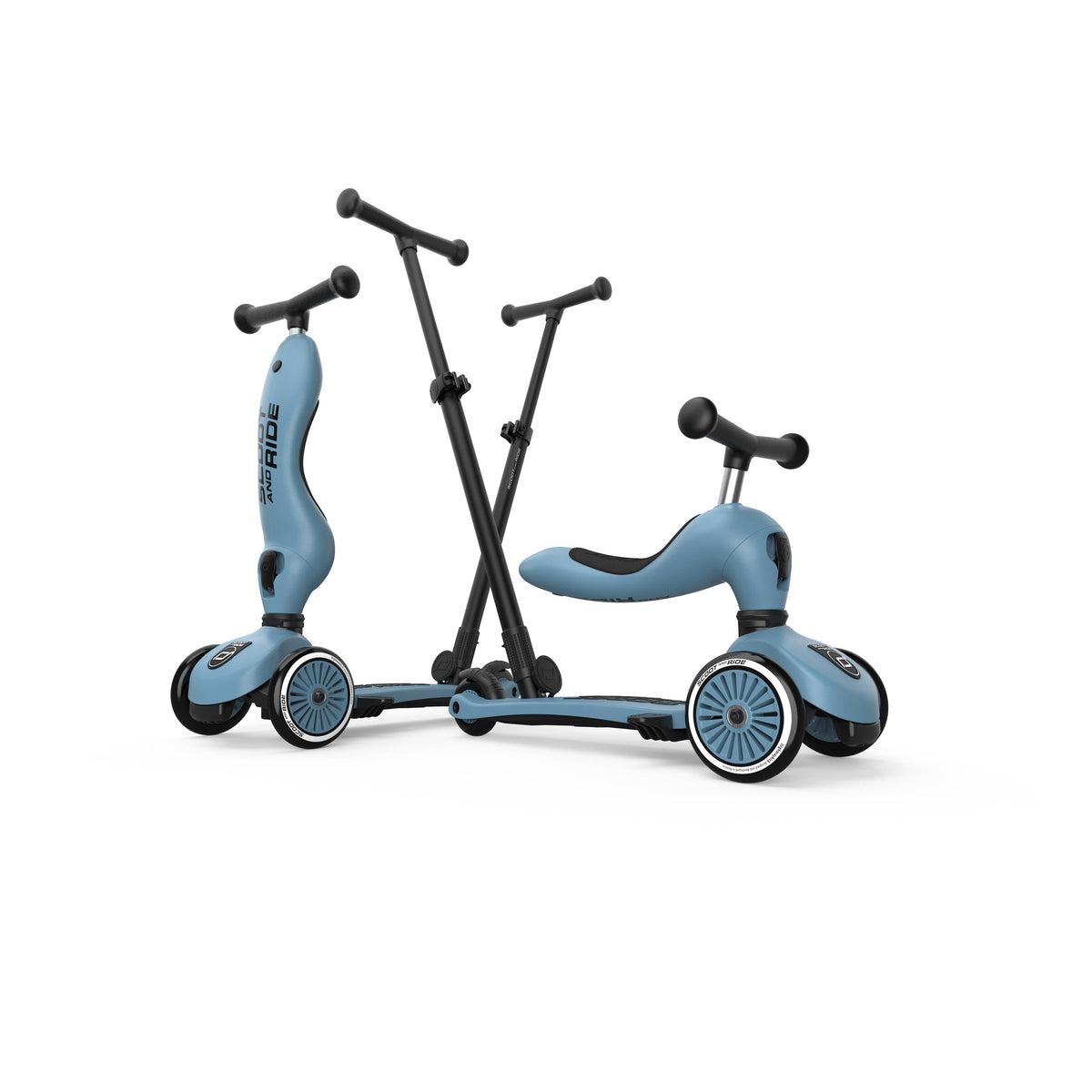 Scoot & Ride - HighwayKick 1 Push & Go Scooter and Ride On Toy: Steel