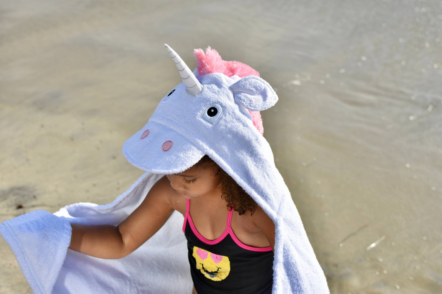 Yikes Twins - Unicorn hooded towel for ages 2-8years old