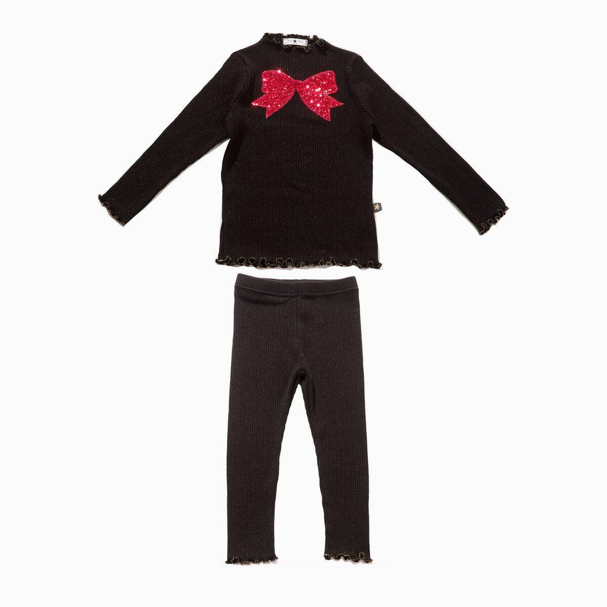 Petite Hailey - Bow Metallic Set: Silver / 18M