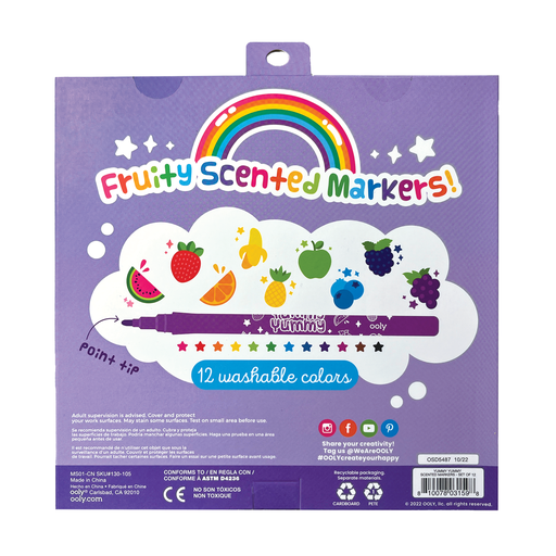 OOLY - Yummy Yummy Scented Markers - Set of 12