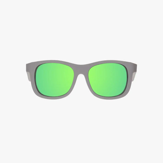 Babiators - Polarized Kid and Baby Navigator Sunglasses (Award Winning): Ages 3-5 / Graphite Gray | Green Mirrored Lens