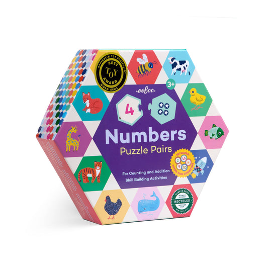 eeBoo - Numbers Hexagon Puzzle Pairs