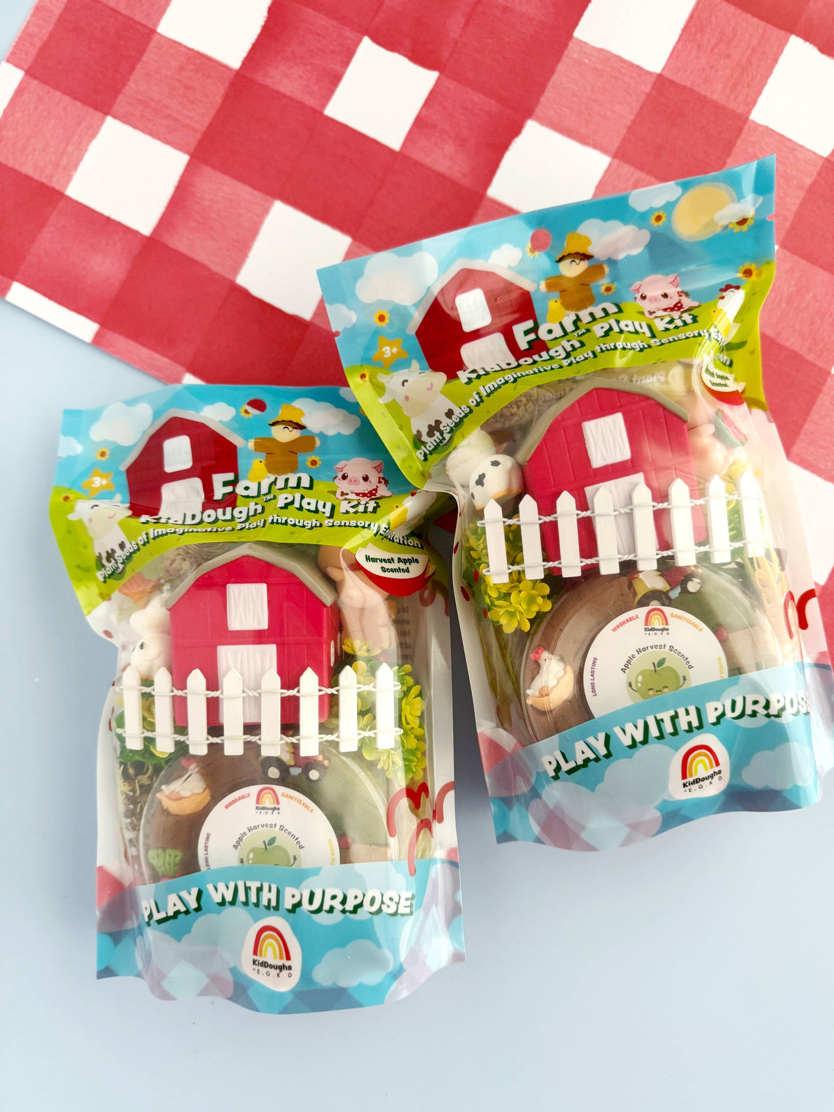 Earth Grown KidDoughs (KidDoughs by EGKD) - Farm KidDough Play Kit
