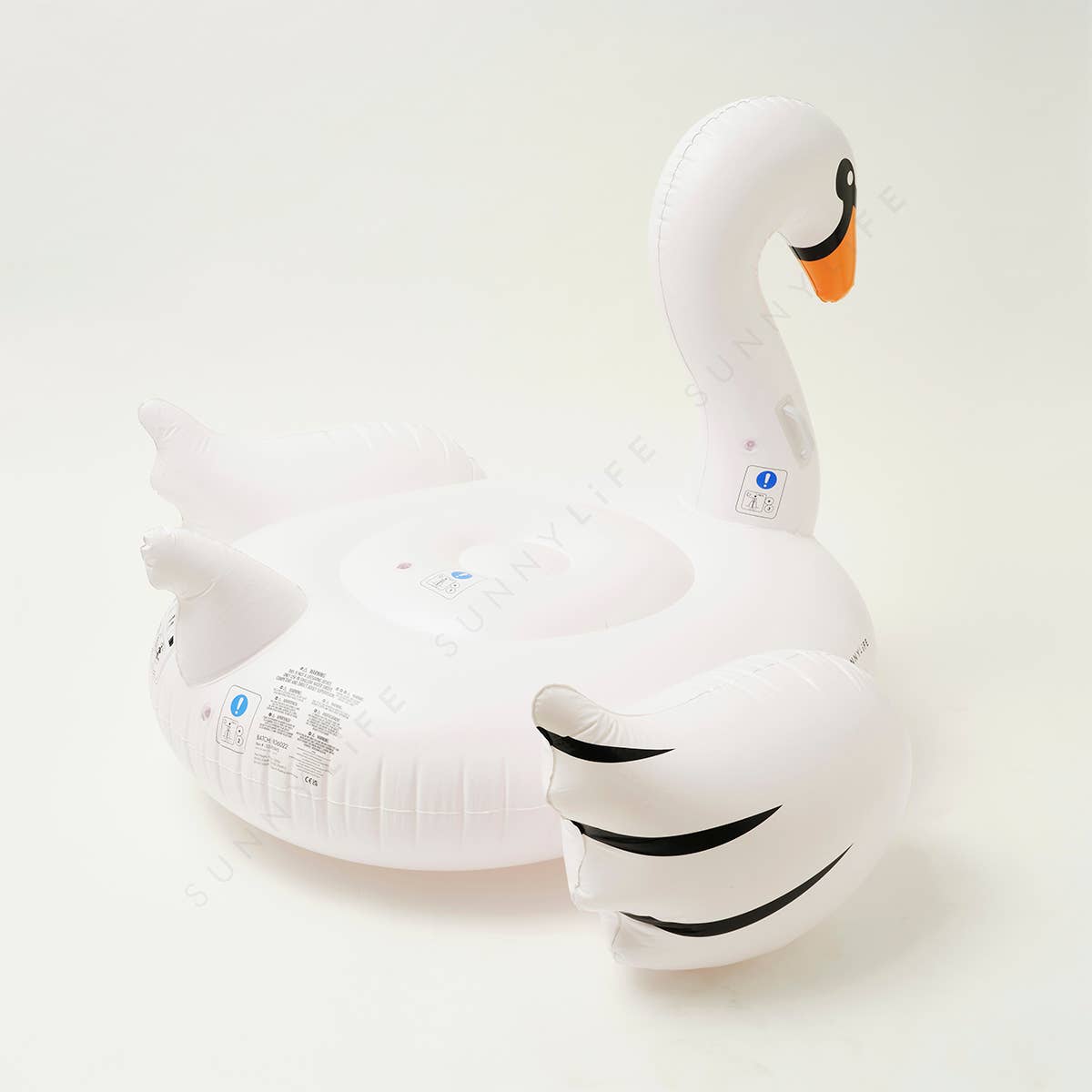 Sunnylife - The Resort Original Luxe Ride-On Float Swan White on White