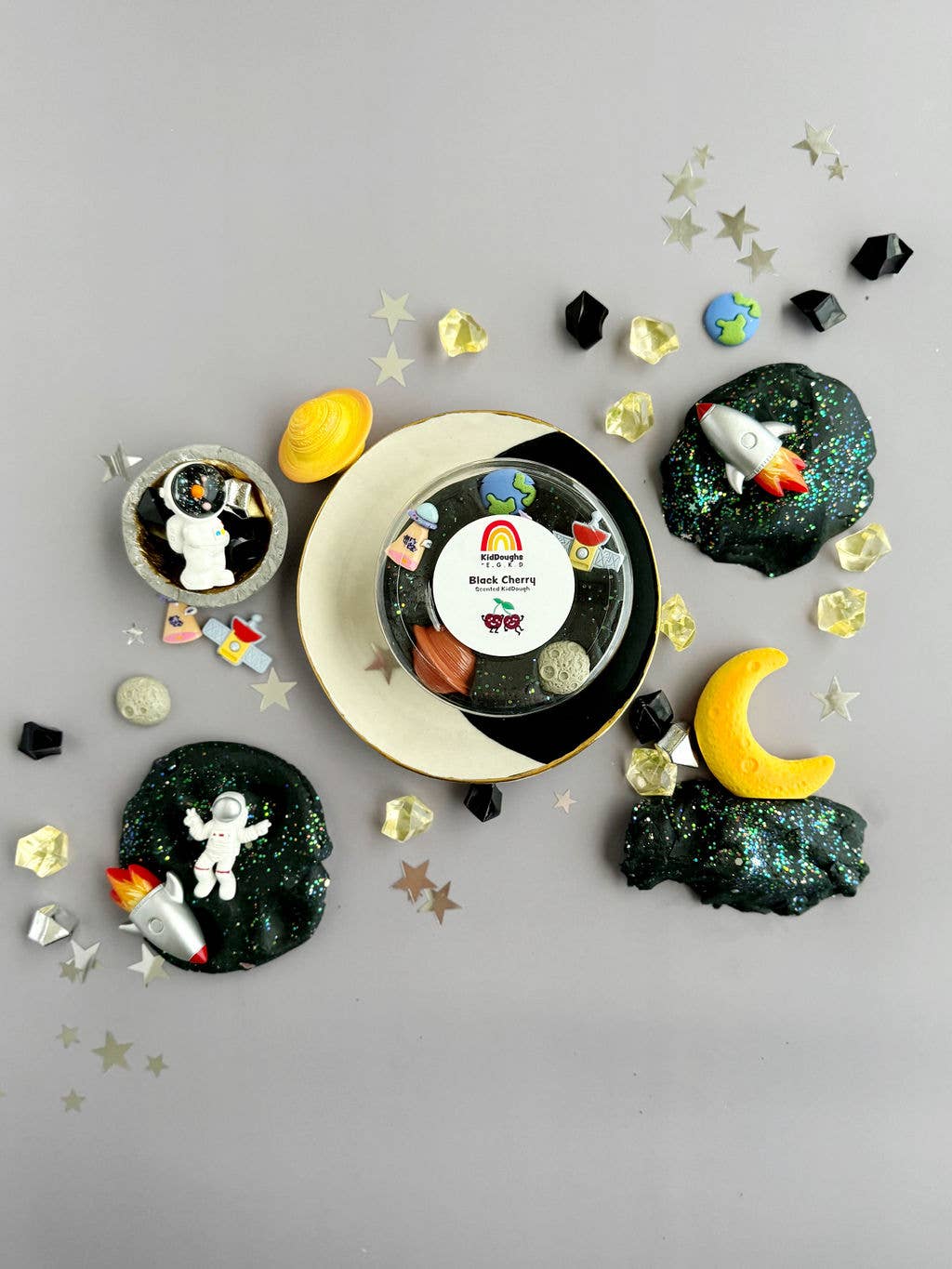 Earth Grown KidDoughs (KidDoughs by EGKD) - Space KidDough Play Kit