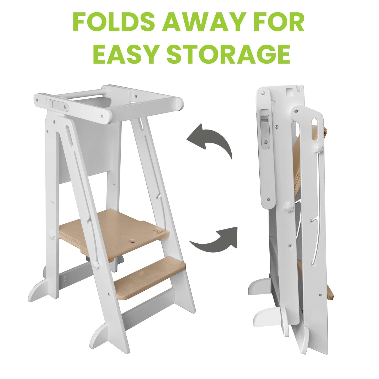 Little Partners - Learn 'N Fold Learning Tower® Toddler Tower: Natural