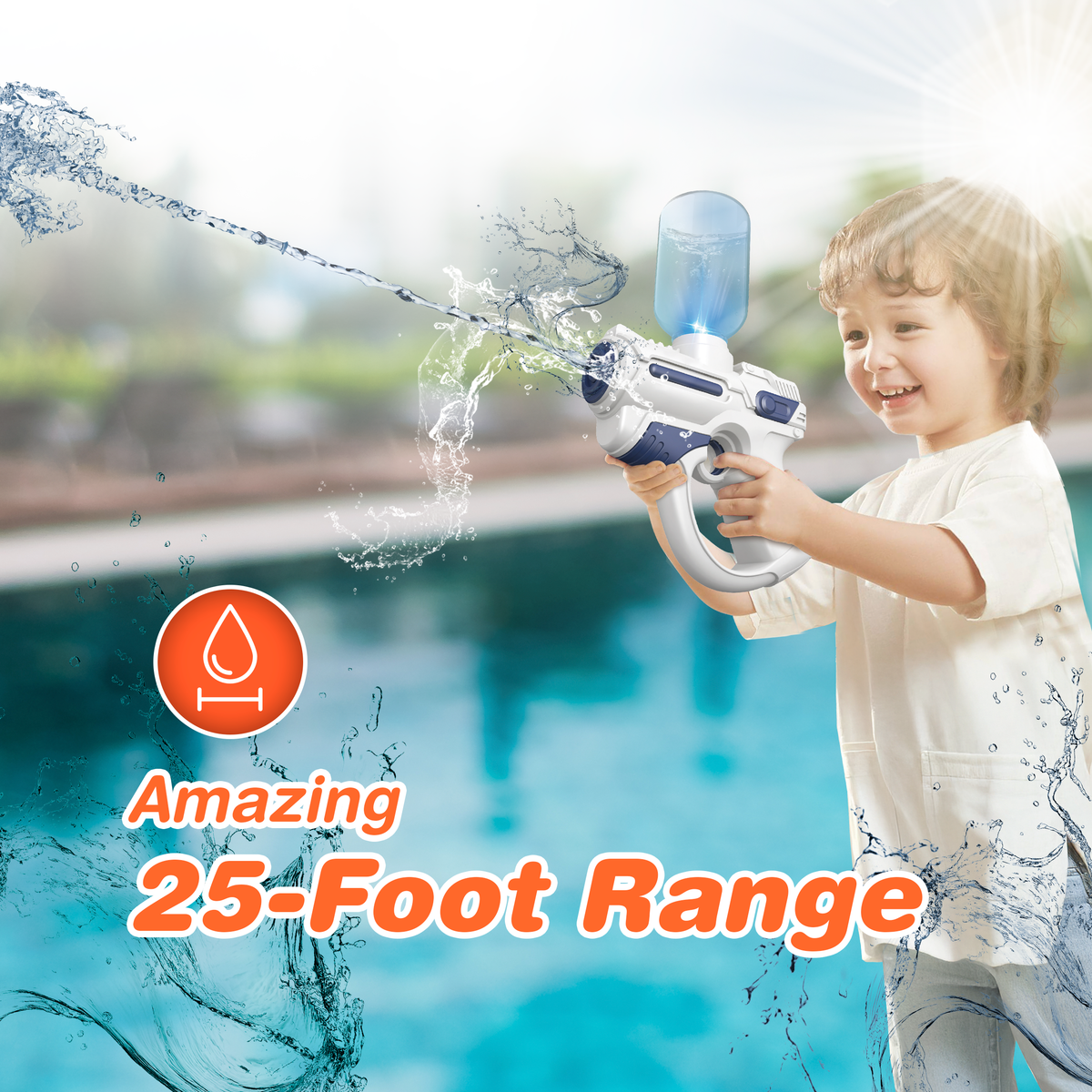 South Beach Bubbles - Light-Up Electric Water Blaster Two-Pack