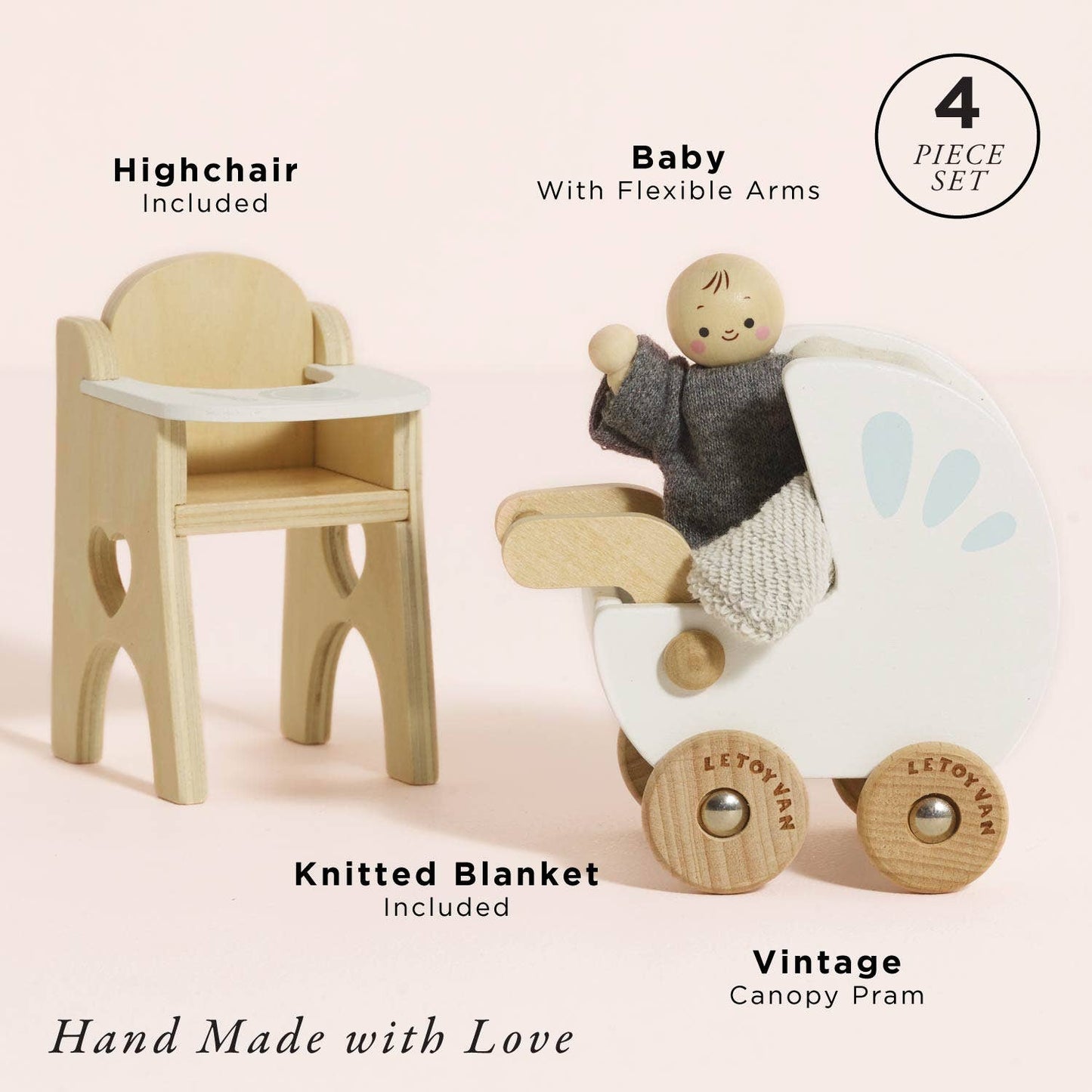Le Toy Van, Inc. - Dolls House Nursery & Baby Set