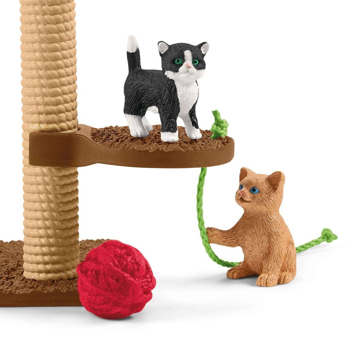 Schleich - Playtime For Cute Cats Farm Figurine Toys Play Set