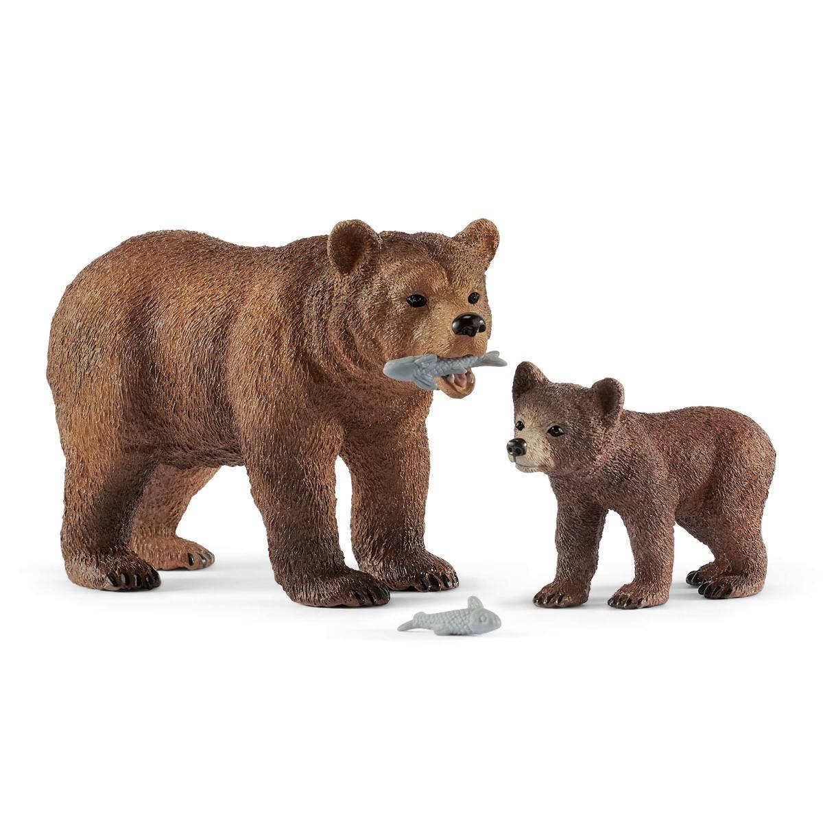 Schleich - Grizzly Bear Mother With Cub Wild Animals Playset