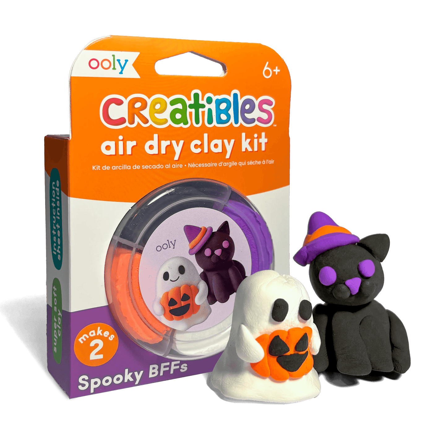 OOLY - Creatibles Air Dry Clay Kit - Spooky BFFs