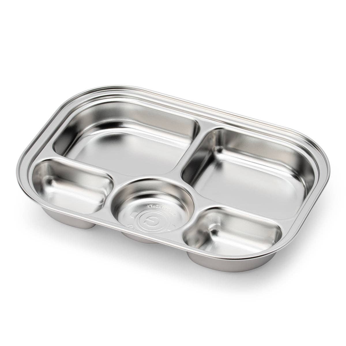 Grosmimi (zezebaebae) - Grosmimi Stainless Steel Food Tray with 5 Compartment: With suction