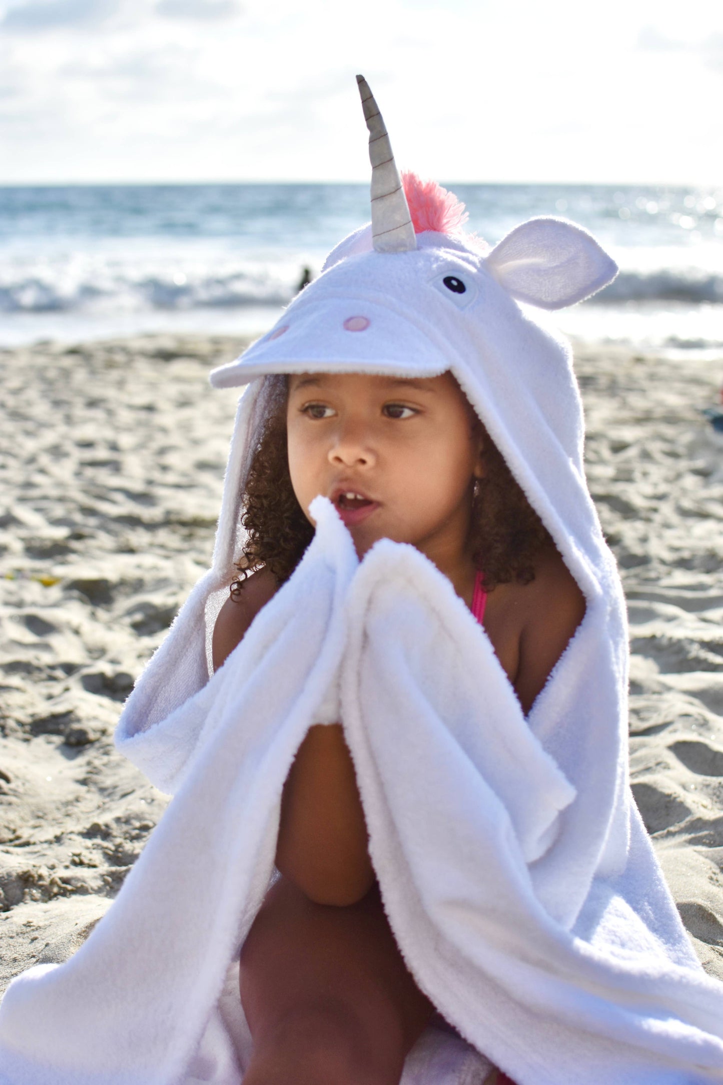 Yikes Twins - Unicorn hooded towel for ages 2-8years old