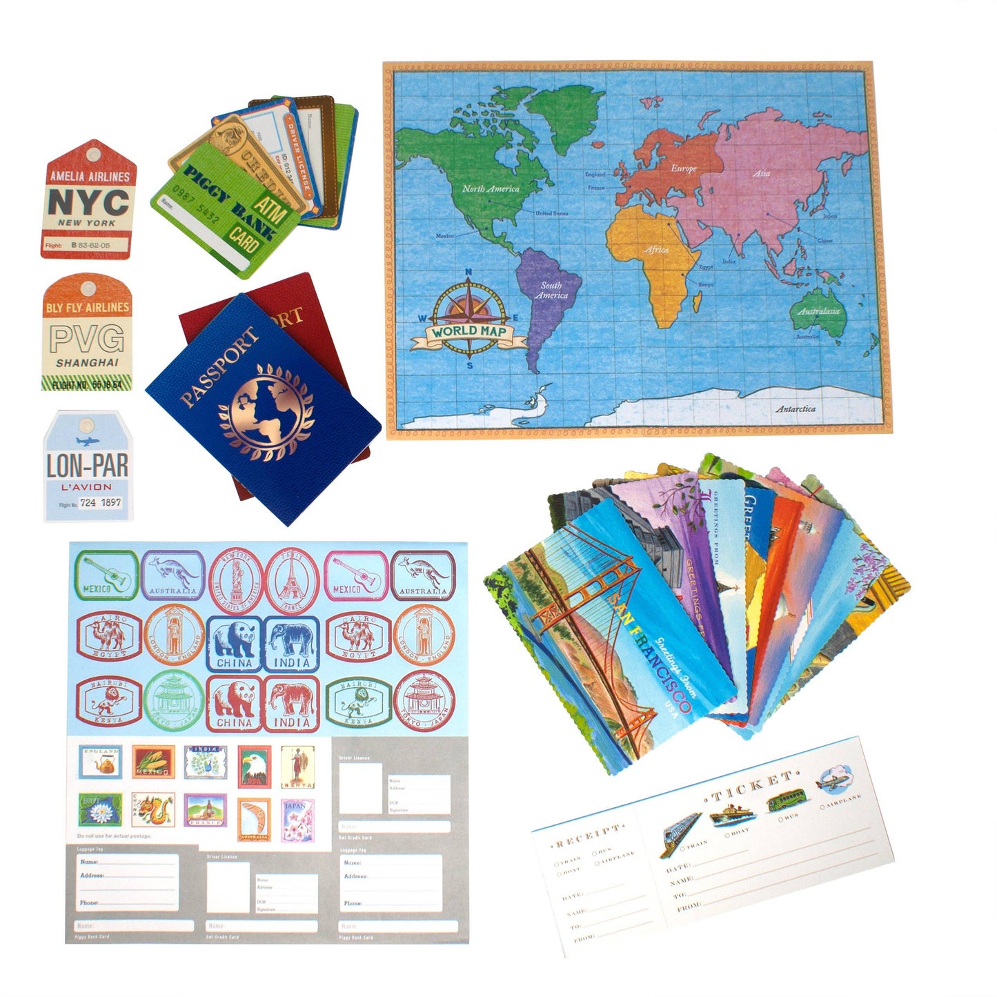 eeBoo - World Traveler Pretend Play