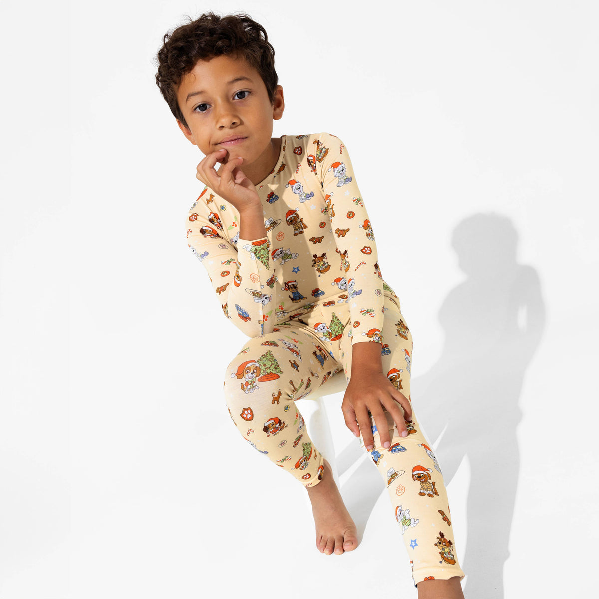 Bellabu Bear - PAW Patrol: Jingle Paws Kids Bamboo Pajamas: 9/10Y