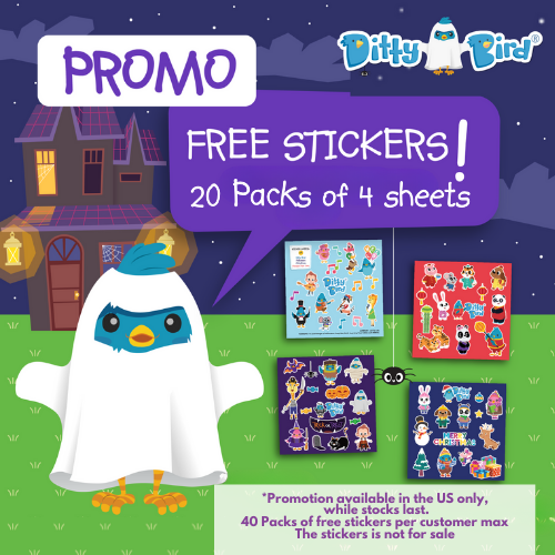 Ditty Bird - PROMO New Retailers|Buy 40 books, Get Free Stickers+Display